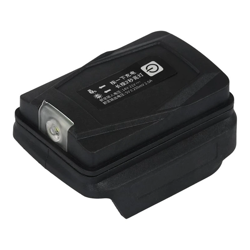 

Адаптер со светодиодный Ной лампой и фонариком, зарядное устройство USB для Makita Lomvum Hongsong Boda Fire, литий-ионный аккумулятор 18 в, внешний аккумуля...