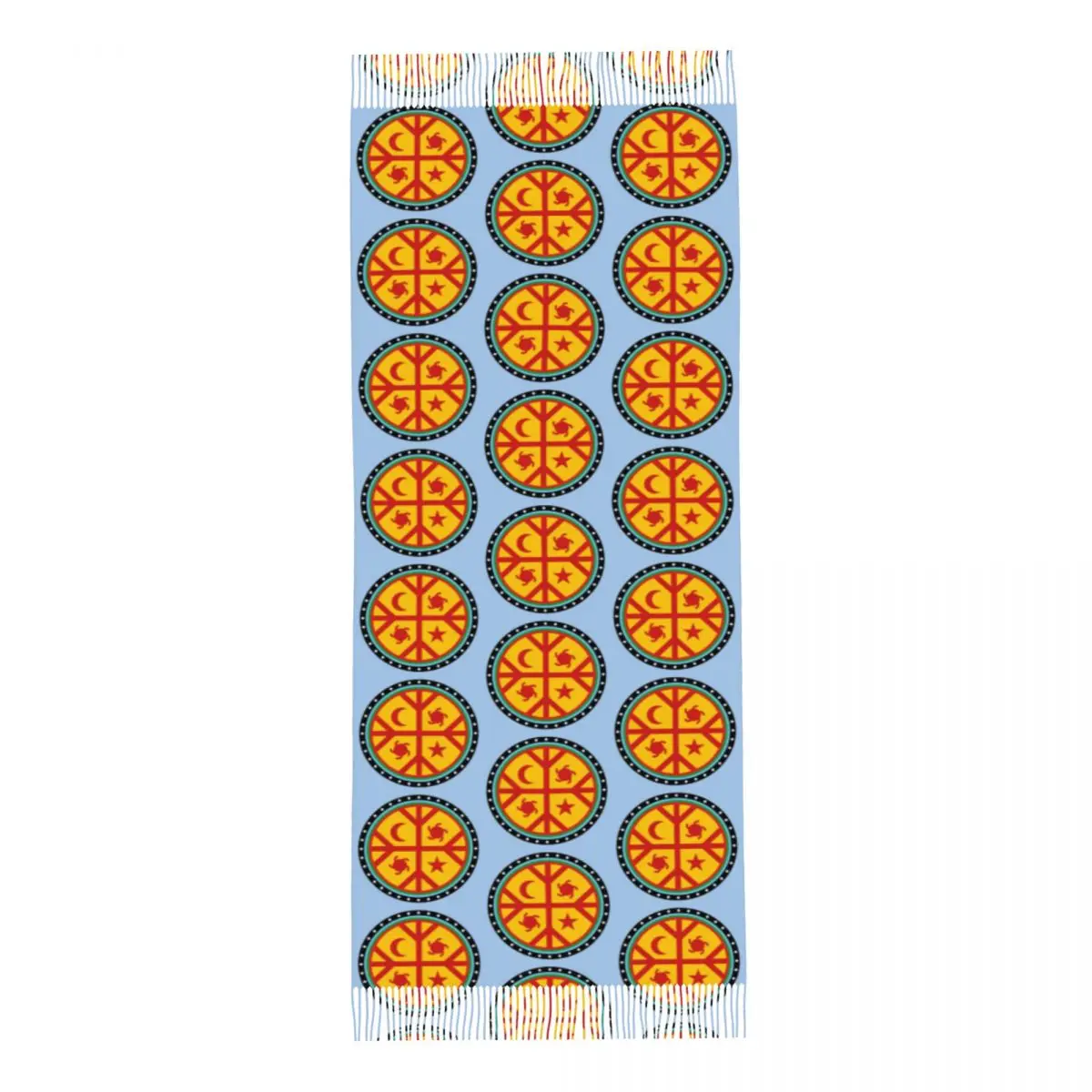 Mapuche Чили Аргентина Южная Америка шарф с кисточками женские мягкие теплые шали и