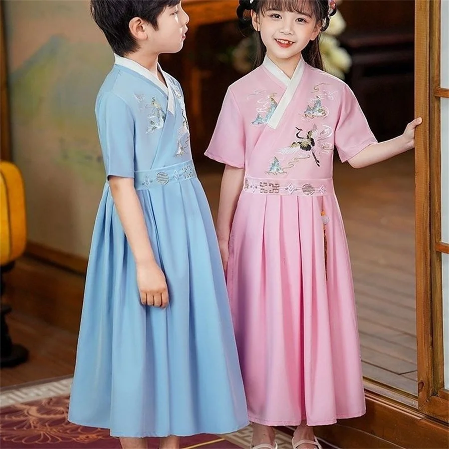 Традиционная китайская одежда платье ханьфу для девочек сказочное на Хэллоуин