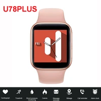 2022 original u78 plus smart watch series 5 body temperature heart rate bluetooth call ip67 waterproof smart watch pk y68 t500
