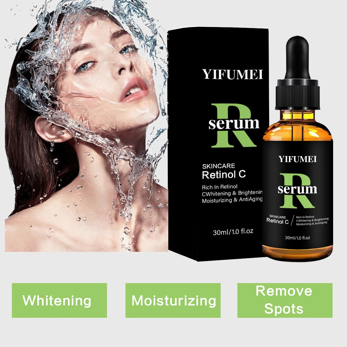Фото Сыворотка для ухода за кожей с ретинолом C, против старения, морщин, удаления темных пятен, осветляющая, отбеливающая, увлажняющая, чистая сыворотка для ухода за лицом №4