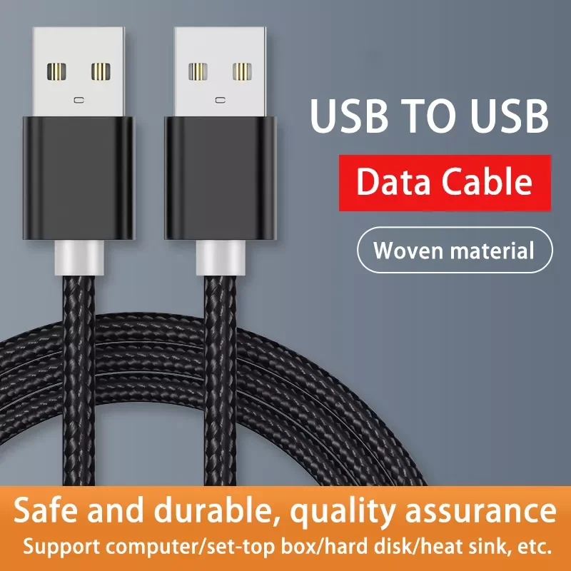 

Weave USB to USB Extension Cable Type A Male to Male USB Extender for Radiator Hard Disk Webcom Camera USB Cable Extens