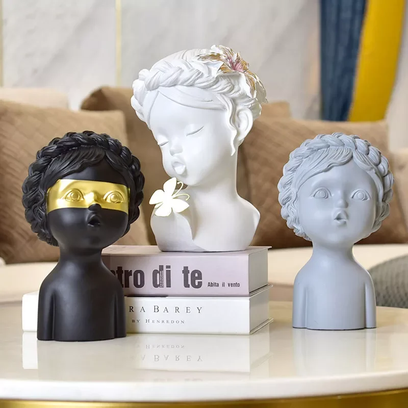 

Скандинавский Декор для дома, фотообои для гостиной, абстрактные статуи для украшения, аксессуары для стола, подарки