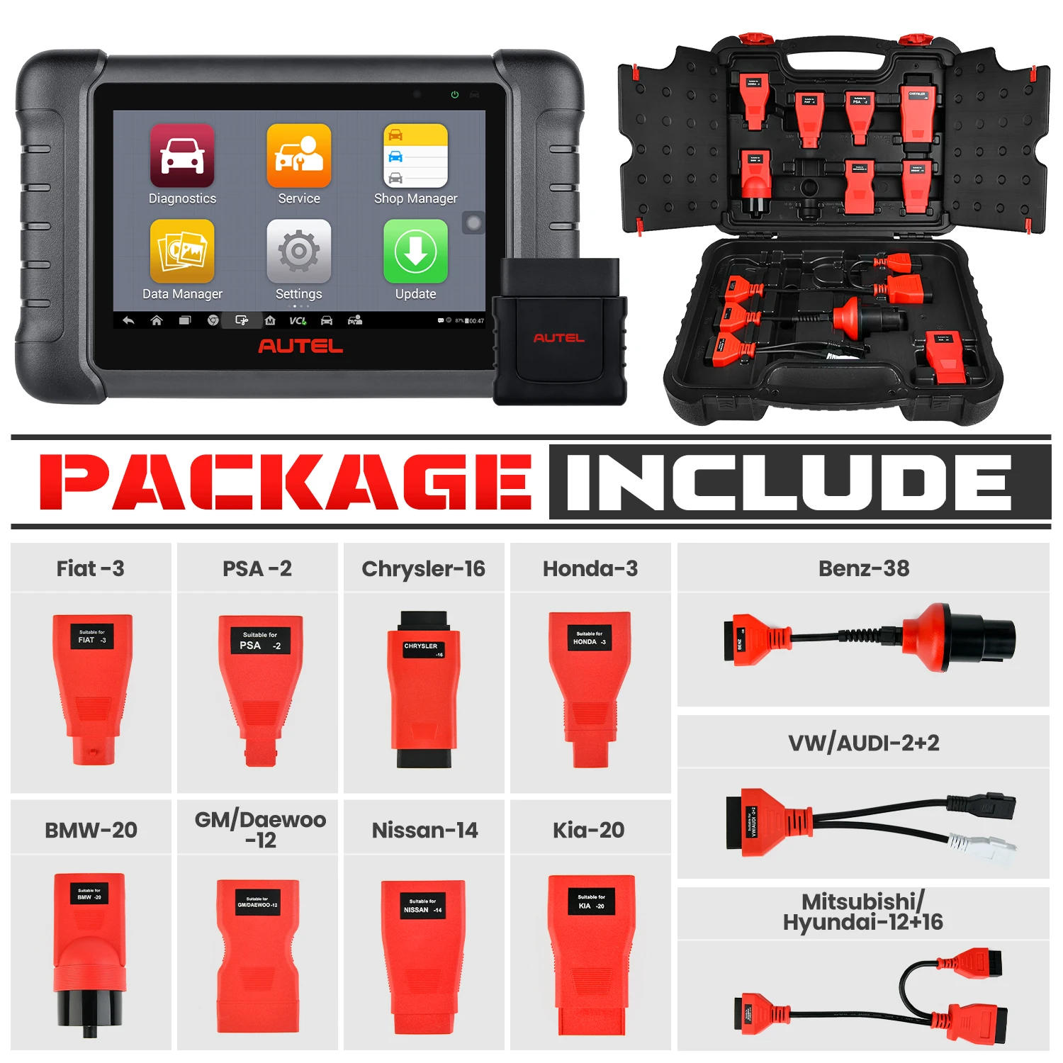 Autel MaxiPRO MP808BT Pro диагностический инструмент Автомобильный сканер 2 года обновления