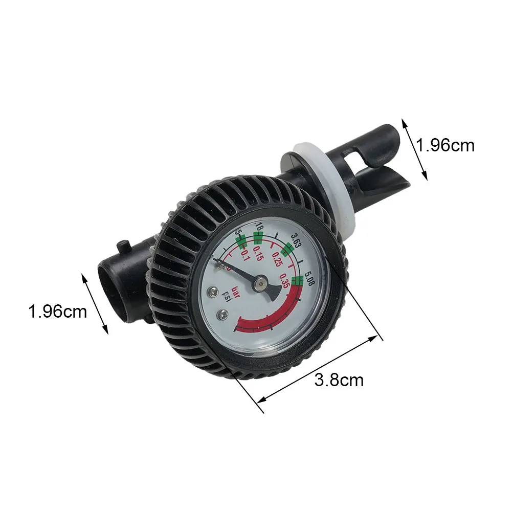 

Nice Portable High Quality Hot Air Pressure Gauge 1PC 9.5x6.5cm Barometer Boat Kayak Inflatable PVC + Metal Thermometer