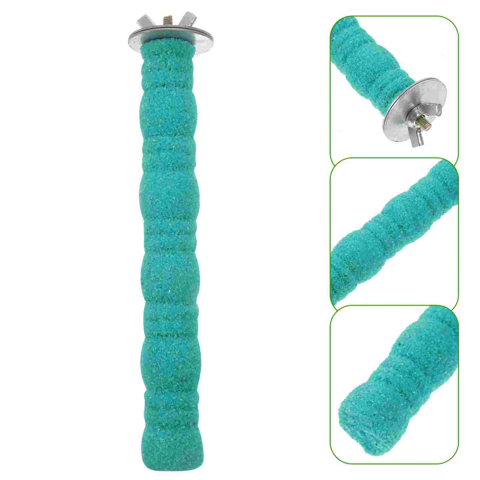 

Bird Toy Perch Claw Grinding Stick Parrot Stand Wood Wooden Parakeet Accessories