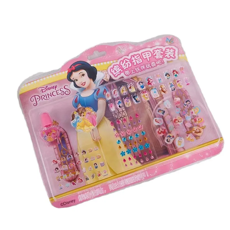 

Набор цветных наклеек для ногтей Disney «Холодное сердце», игрушечный домик «сделай сам», наклейки для ногтей, подарок для детского сада, прямы...