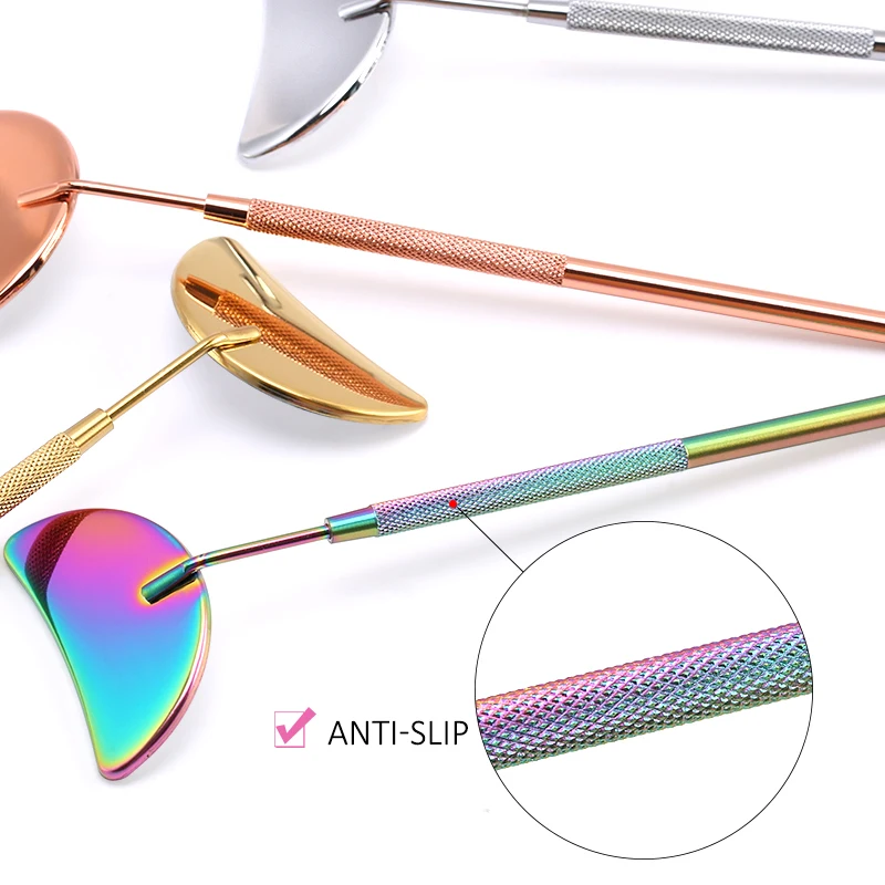 Полумесяц зеркало для ресниц увеличительное макияжа многофункциональное