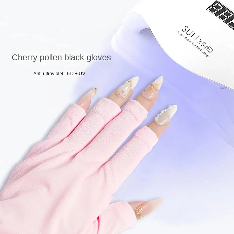 

Nail Art Glove UV Protection Glove Anti UV Radiation Protection Gloves Protecter For Nail Art Gel UV LED Lamp Tool Wholesale