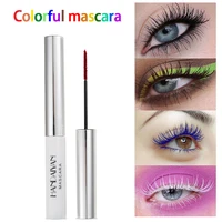 12 colors eyelash mascara lasting not blooming eyelahes extension mascara waterproof fast dry curling lengthening eye mascara