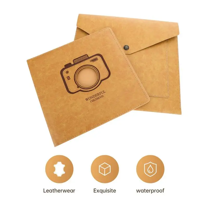 

1 Set Of Photo Album Shell Leather Album Packaging Case Photo Album Envelope