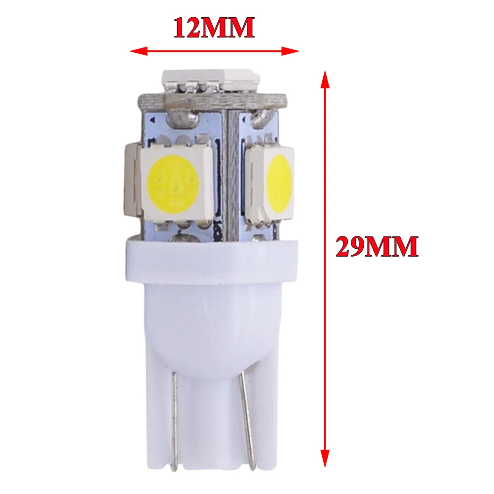 

20x T10 LED License Plate Car Interior Lights Bulbs 6000K White 168 2825 194 W5W