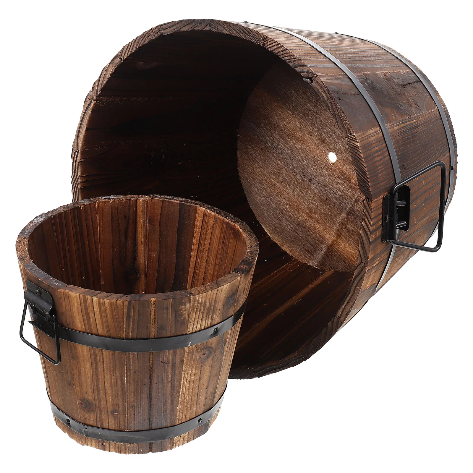 

2 шт. цветочный горшок, Цветочный декор, ведро для сауны, винтажный цветочный горшок, бочка для виски, ретро цветочные горшки, деревянный держатель для кухонной утвари