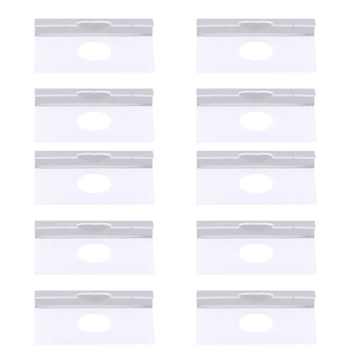 

200 PCS Packing Card PVC Ear Hooks Clear Plastic Hanging Necklace Hanger Earring Holder