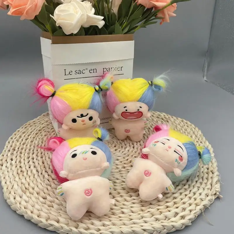 Мягкая мягкая кукла брелок Беззубик хлопковая плюшевые игрушки с красочными