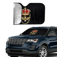 car windshield sunshades auto king lion crown windscreen shade car sun protection front window cover shade universal