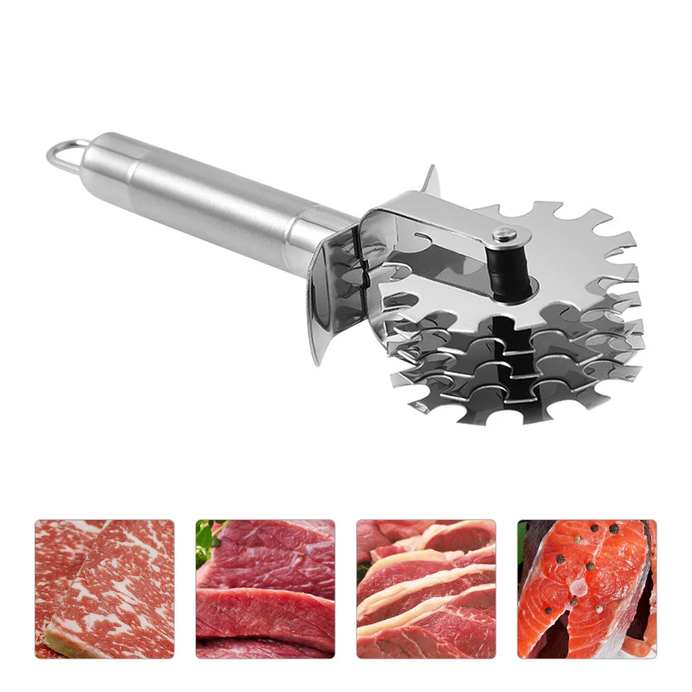 

Meat Tenderizer Tool Kitchen Steak Hammer Rolling Roller Mallet Beef Pork Softener Chicken Wheel Cuber Poultry Tenderizers
