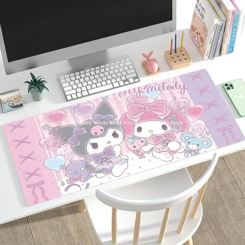 Новинка Kawaii Kuromi аниме большой коврик для мыши учебы офиса общежития дома