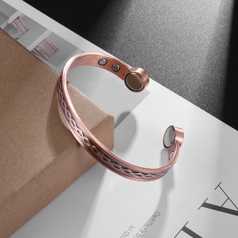 

Popular Copper Bracelet Figure 8 Large Bracelet Promotes Blood Circulation Magnetic Bracelet