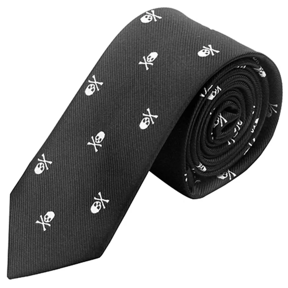 

Men's Ties Gothic Steam Punk 1200PIN 6CM 2.36in Accessories Skulls Necktie for Men Women галстук Gravata Corbata Regalos Hombres