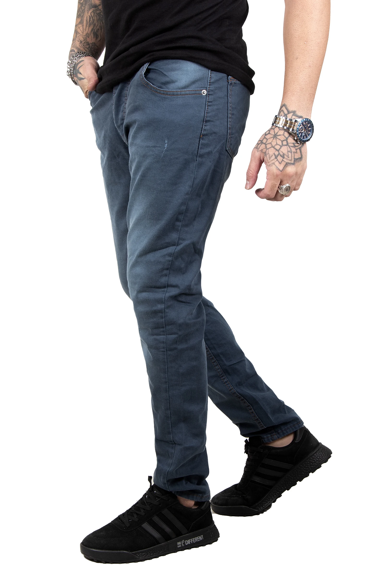 DeepSEA Lycra Narrow Cut Laser Men 'S Jeans Pants 2301453