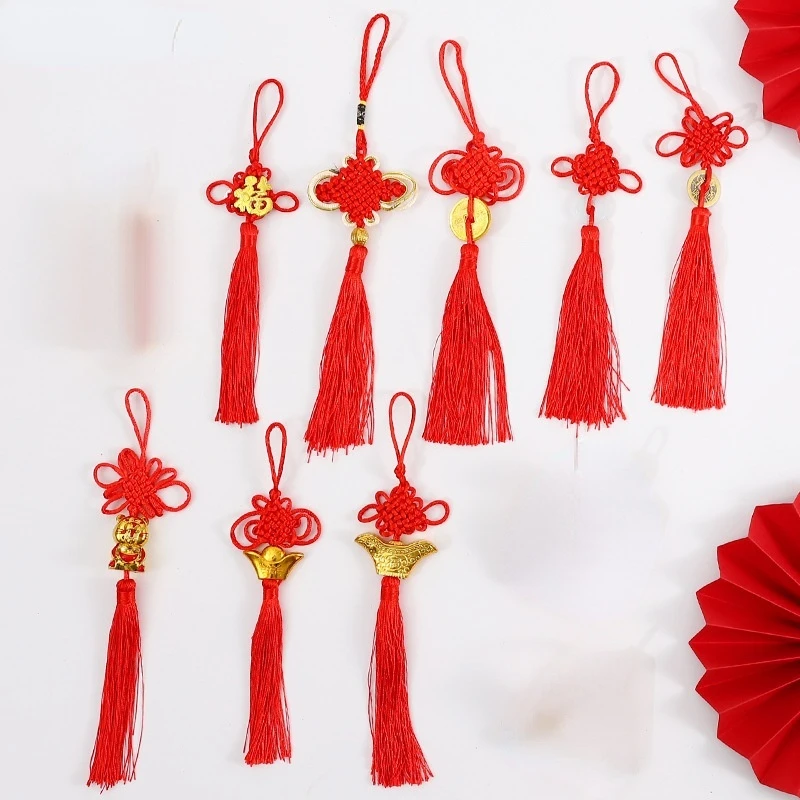 Красные искусственные украшения украшение для дома счастливый кулон подарки
