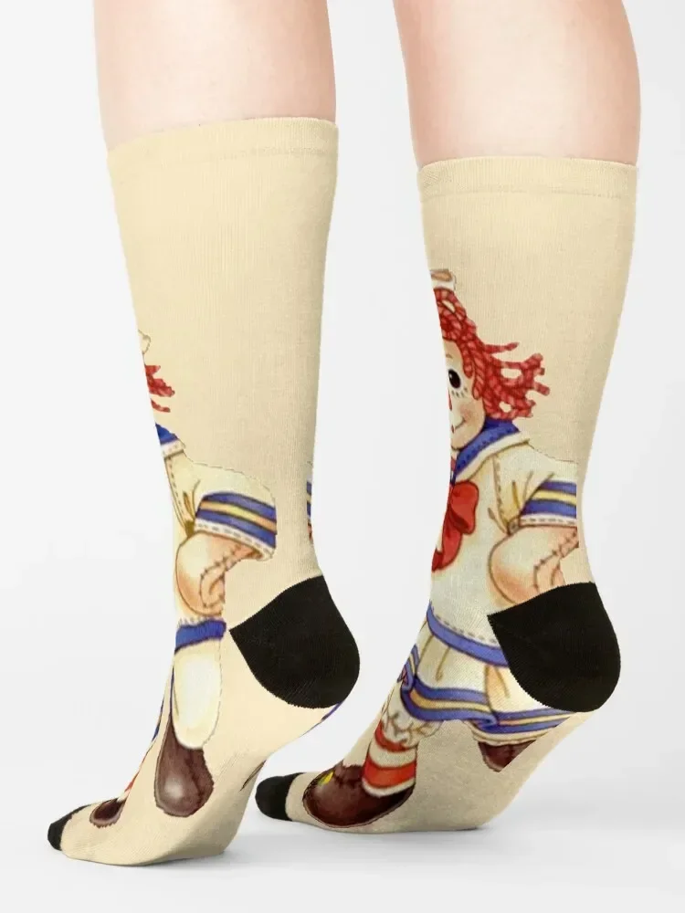 Носки Raggedy ann and andy спортивные чулки нескользящие носки kawaii женские и мужские