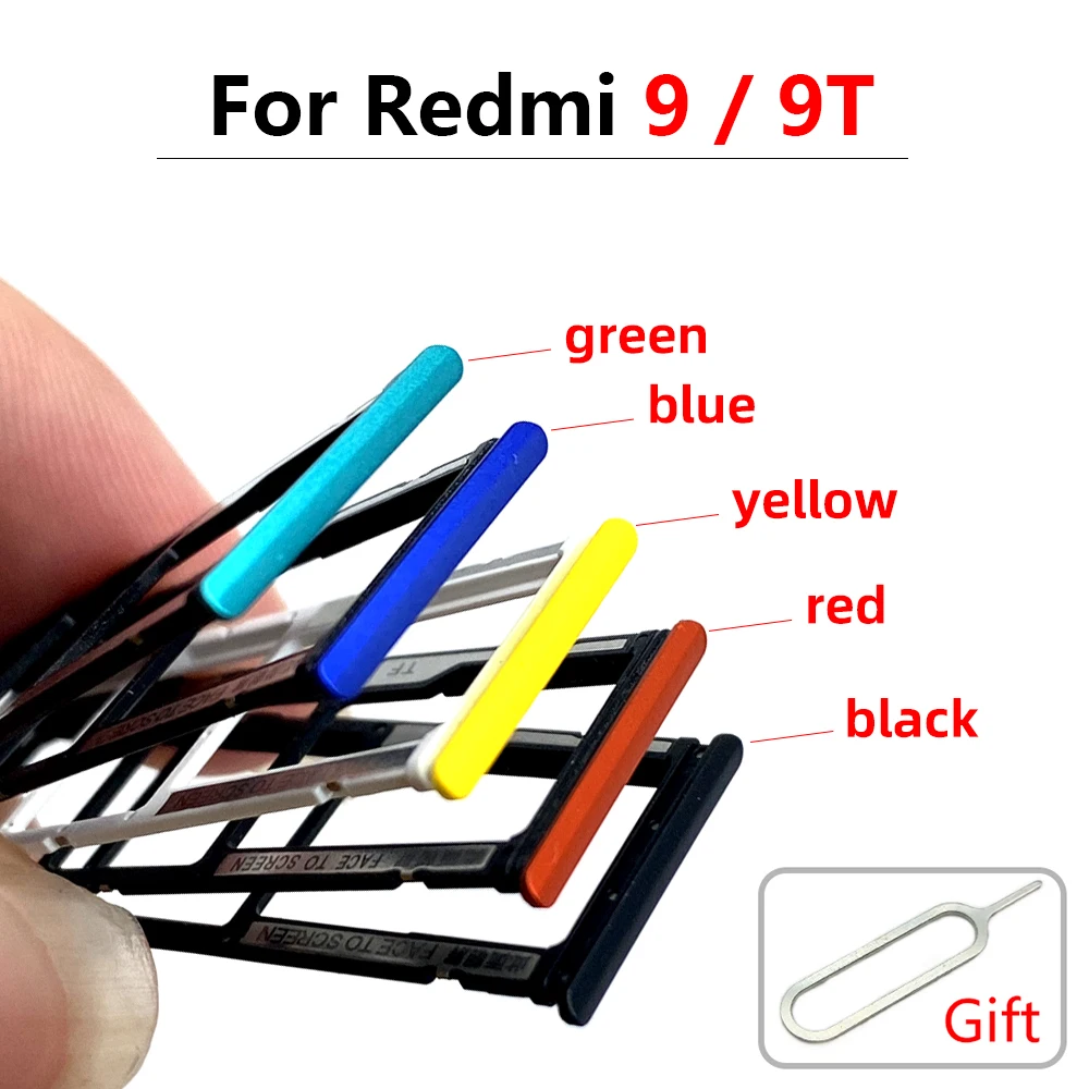 

New SIM Card Tray For Xiaomi Redmi 9 / 9T SIM Card Tray Spare Parts For Redmi 9 / 9T Socket Slot Holder Adapters Replacement