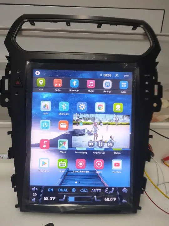 Автомобильный радиоприемник Tesla Android 12 для Ford Explorer 2014 2015 2016 2017 2018 2019 Carplay GPS 5G SIM