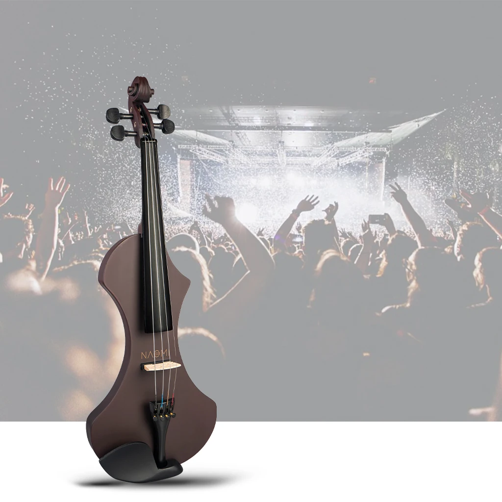 Электрическая Бесшумная скрипка 4/4 профессиональная Улучшенная деревянная