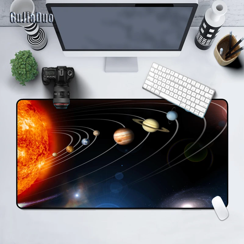 

GuJIaDuo Universe Planet Picture Large Mouse Pad XL Notebook Non-slip Waterproof Desk Mat Gaming Accessories Art Mousepad Carpet