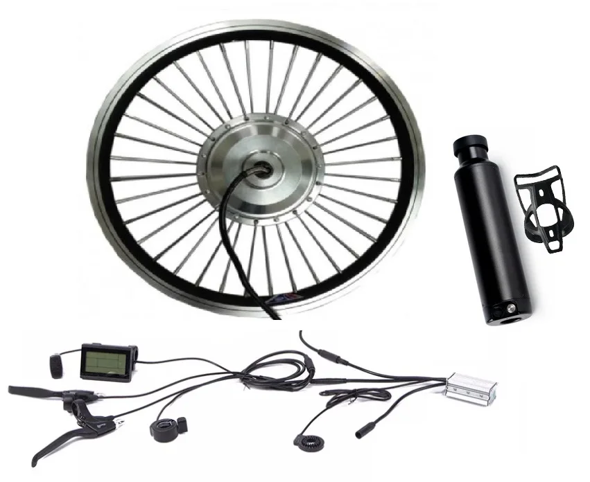 Conversion Kit 36v 250w/350wfront Split Fork 83mm  Motor With Wheel And Kt-lcd Display