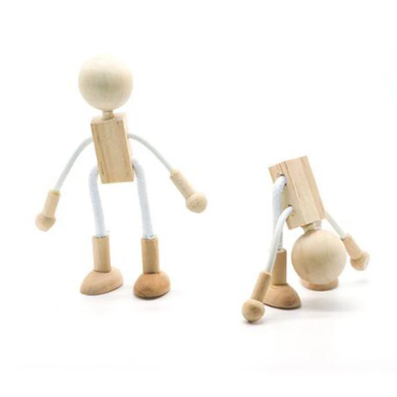 

Wooden Cartoon Toys DIY Strange And Lovely Creative Children's Toys Painting Draw Tools Educational Toys For Children Gifts