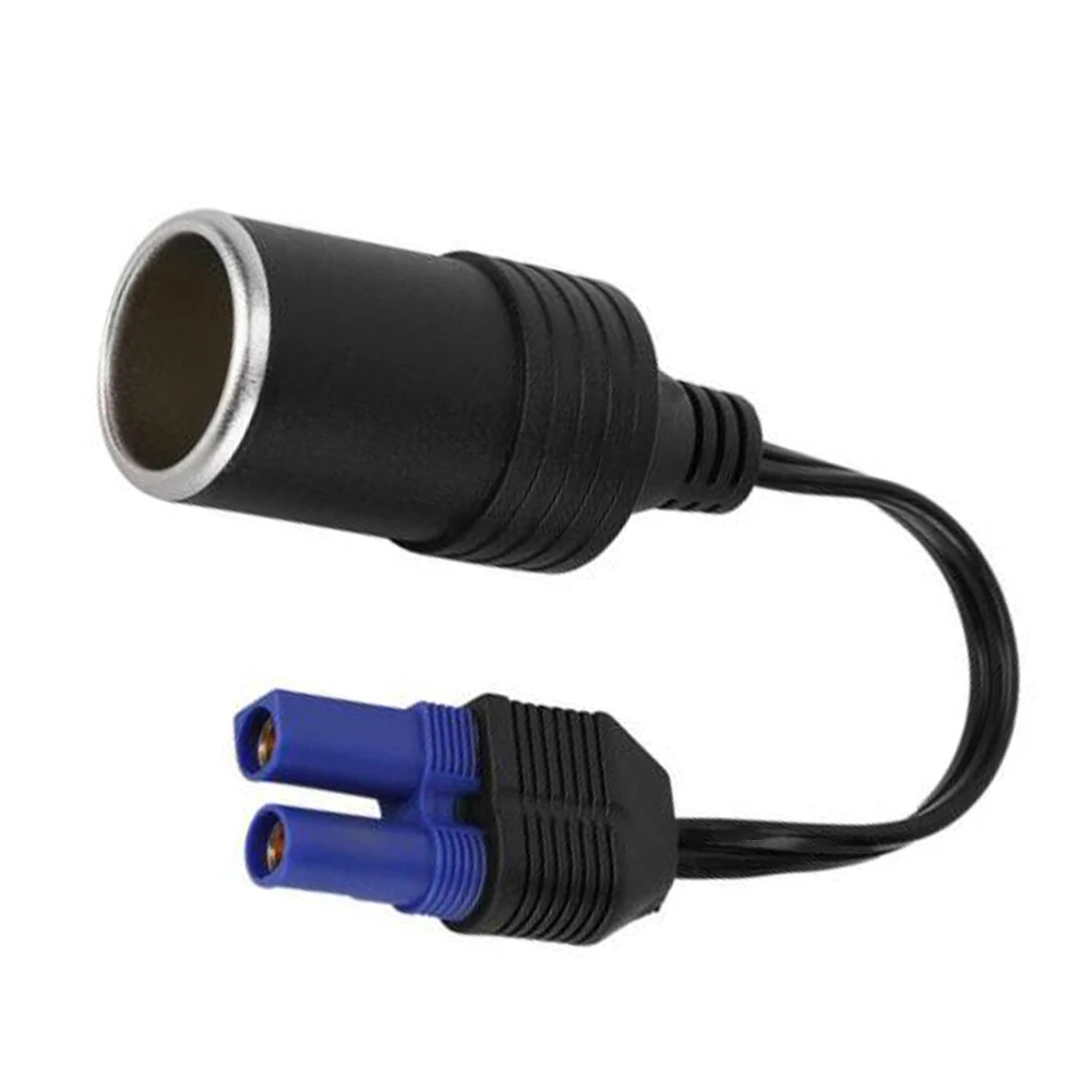 

Black ABS Portable EC5 Lighter Socket Adapter Connector For 12V Car Battery Booster Car Jump Starter Direct Replacement