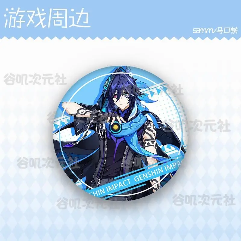 Genshin Impact Ororon Chasca Xilonen аниме брошь жесть значок мультяшные булавки DIY украшения