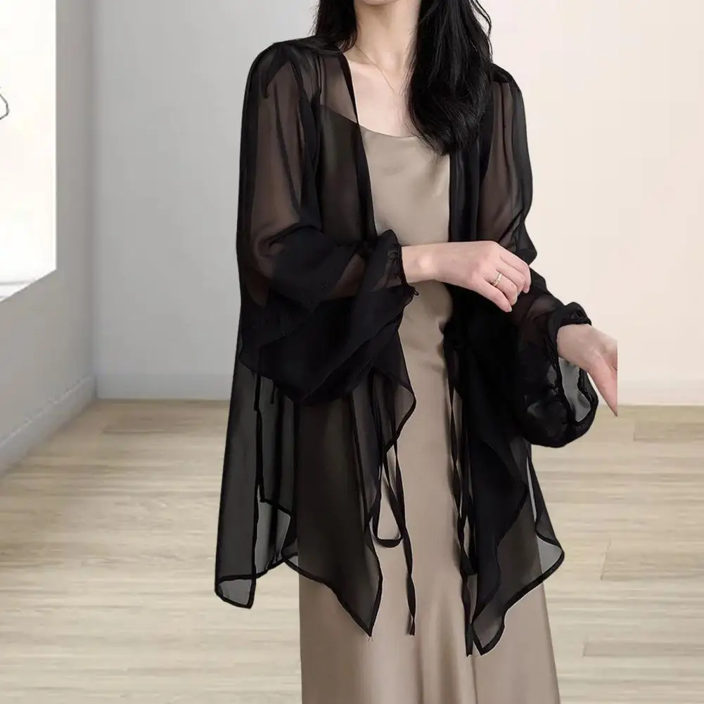 Женские свободные рубашки с V-образным вырезом и длинным рукавом простая