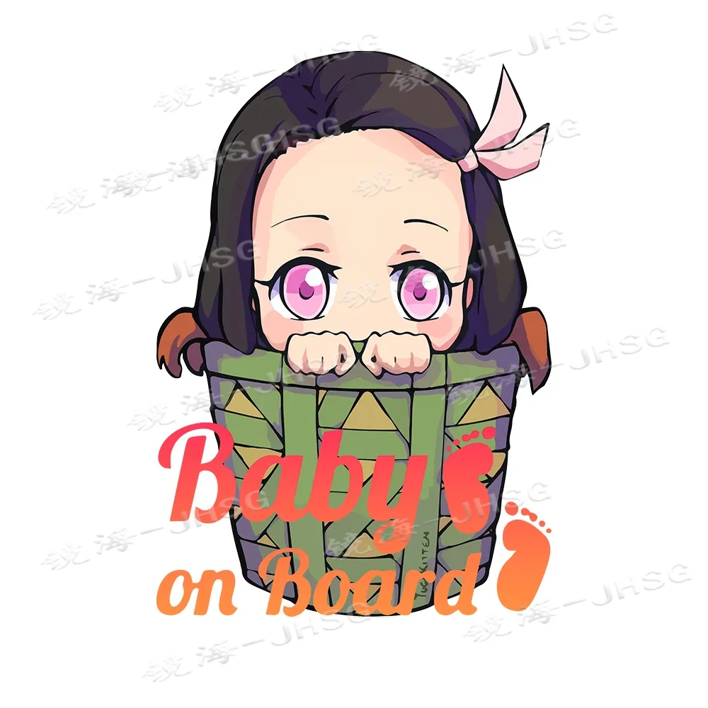 

Warning Baby Car Car Sticker Anime Cute Car Accessories Decoration Waterproof Vinyl
