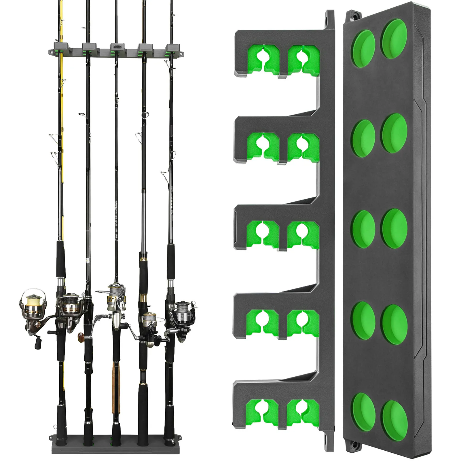 

Держатель для рыболовного удочки, держатель для удочки, держатель для рыболовного удочки, настенное крепление для гаража, вертикальное рыб...