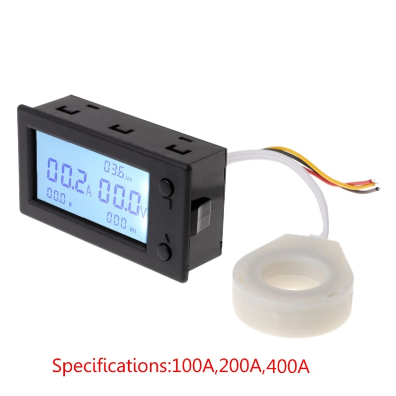 

Voltage Amp Meter for Dc Monitor for Dc 0-300V 200A Ammeter Voltmeter for Solar System Setup Power Energy Capaci
