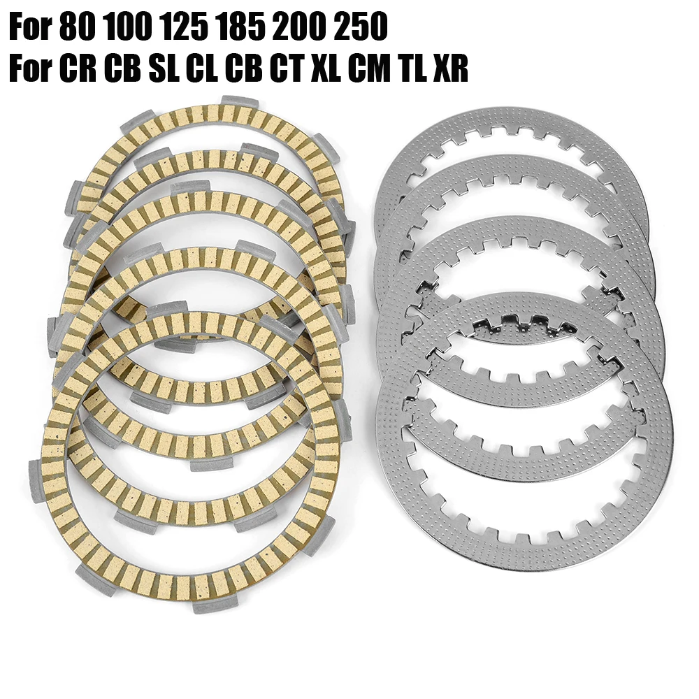 Пластина сцепления для Honda CR80 CR85R CR85RB CB100 CB125 CLR125 CBT125 SL100 SL125 CL125 CB125 CD125 CLR125 CM125 CT125A CT125 TL125