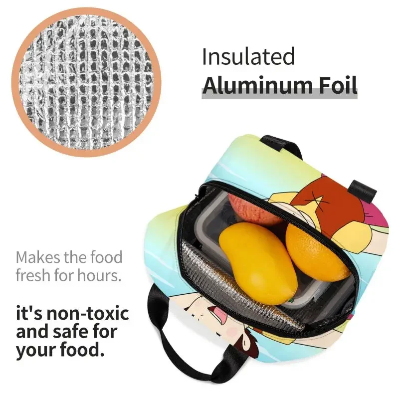 Милые изолированные сумки для обеда Heidi кемпинга путешествий мультфильмов аниме