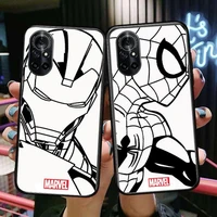 luxury spider man iron man clear phone case for huawei honor 20 10 9 8a 7 5t x pro lite 5g black etui coque hoesjes comic fash