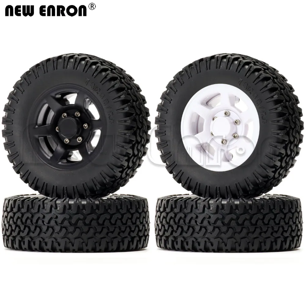 

NEW ENRON 4P 1.55" Plastic Beadlock Wheel Hub Rims & 78MM Tires Tyre For 1/10 RC Car Axial AXI90069 D90 TF2 CC01 LC70 MST JIMNY