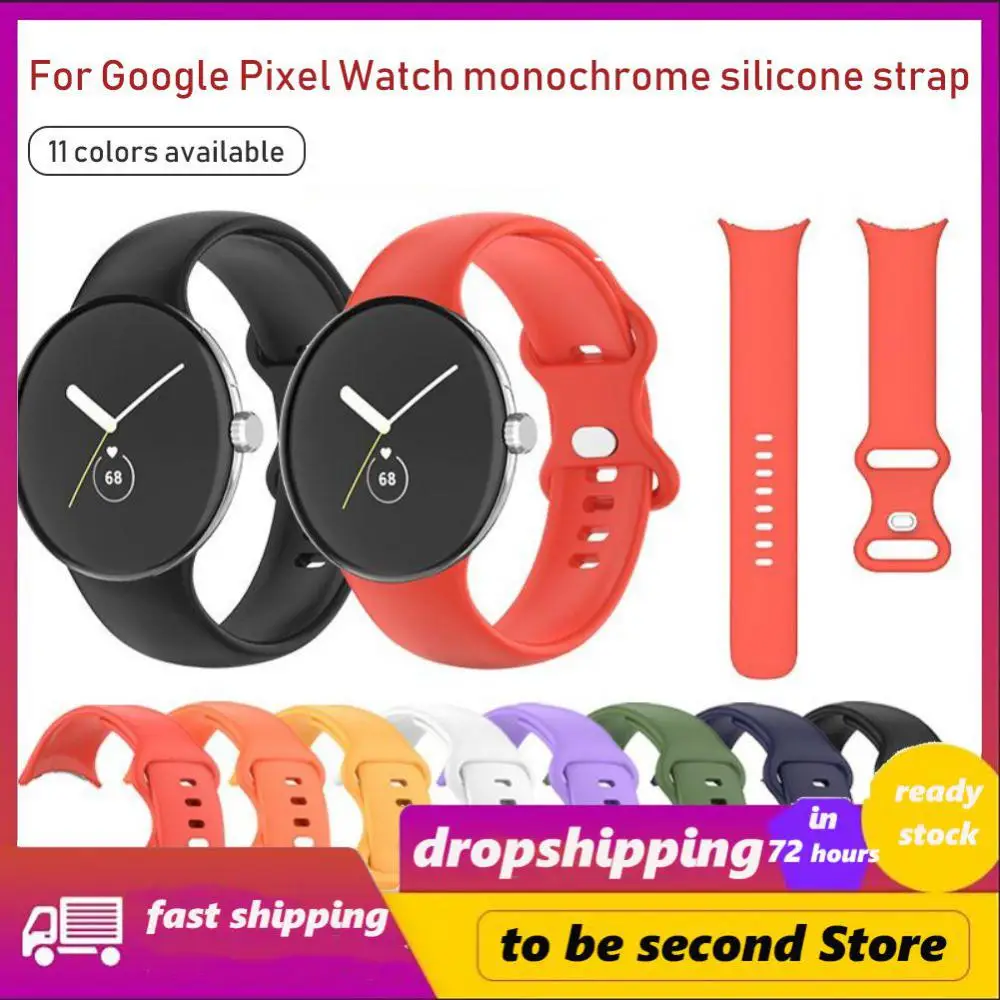 

Fall Proof Replacement Strap Smart Accessories Butterfly Double Hole Watchband Dustproof 45mm Silicone Strap