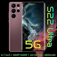 S22 Ultra Global Version Android11 Dual Card Smartphone 6 7 Inch 48MP Core 6800mAh 16GB 512GB Cellphone Mobile Phone