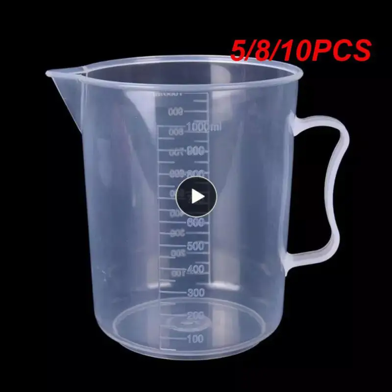 

5/8/10PCS Food-grade Measuring Jug 20ml/30ml/50ml/250ml/500ml/1000ml Measurement Tools Visual Scale Measuring Cup Mixing Cup