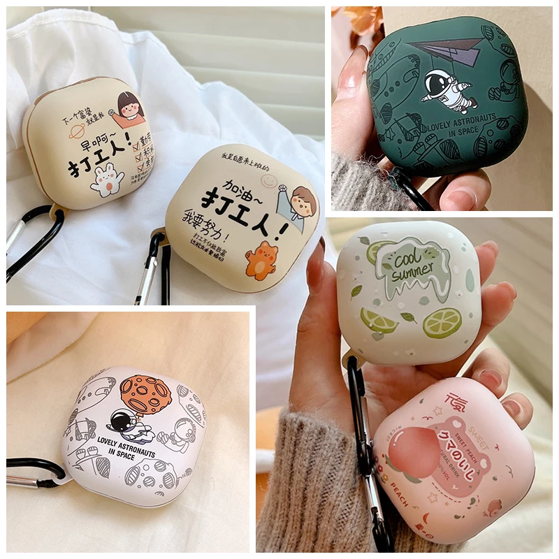 

Cute Rabbit Heart Girl Cover for Sumsung Galaxy Buds Case for Buds Pro Cover Protective Case for Buds 2 Cover Funda Bag Box