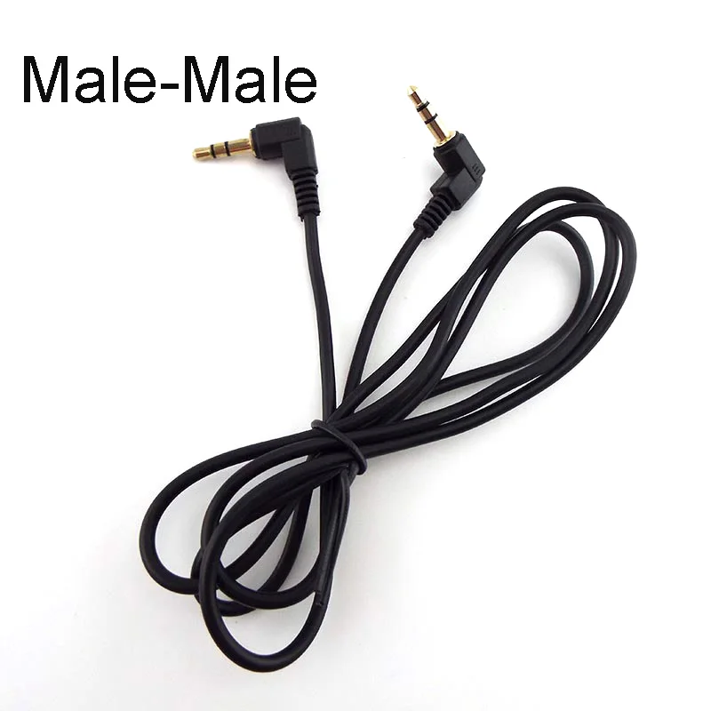 

90 Degree Angle 0.5M 1M Audio Cable 3.5mm Male to Male Car AUX Speaker Stereo MP4 MP5 Audio Line Cord PVC