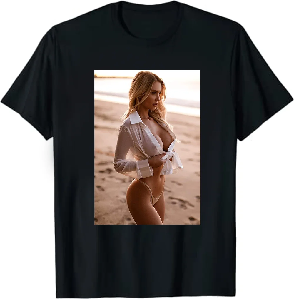 

Hot Girl on T-shirt for Men - Sexy Bikini Model On The Beach