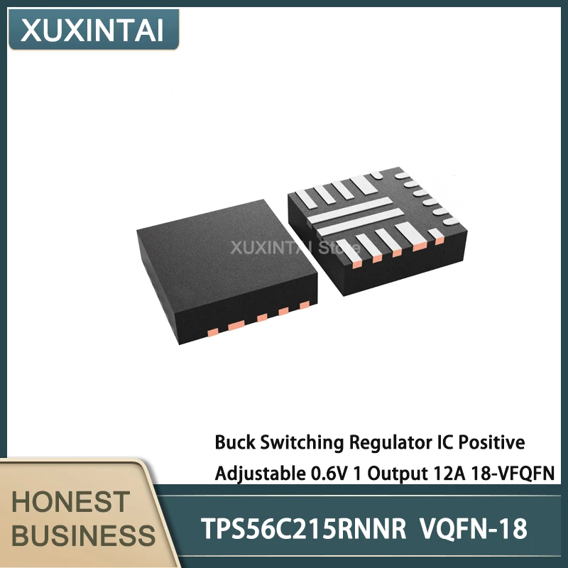 

10Pcs/Lot TPS56C215RNNR TPS56C215 Buck Switching Regulator IC Positive Adjustable 0.6V 1 Output 12A 18-VFQFN